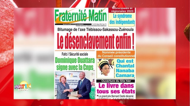 La Revue de presse de RTI 1 du 10 mai 2023 par Nahomi Alafé