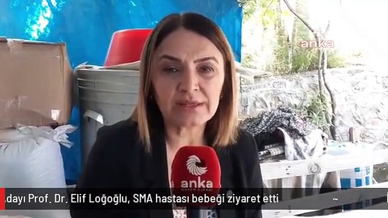İYİ Parti Osmaniye Milletvekili Adayı Prof. Dr. Elif Loğoğlu, SMA hastası bebeği ziyaret etti