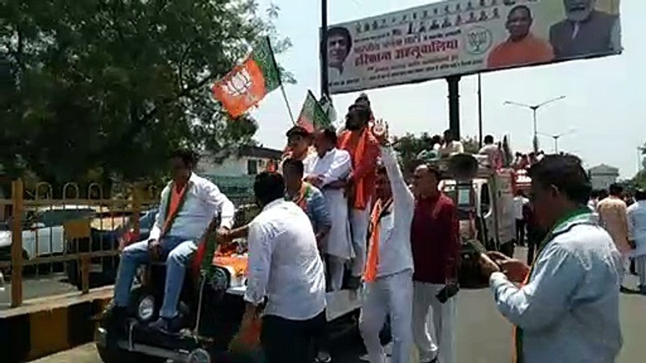 मेयर प्रत्याशी हरिकांत आहलूवालिया के समर्थन में...