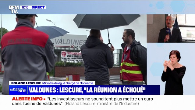 Roland Lescure, ministre de l'Industrie sur l'usine de Valdunes: On va tout faire pour qu'aucun des salariés ne reste sur le carreau