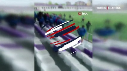 Liseler arası futbol turnuvasında tekmeli-yumruklu kavga