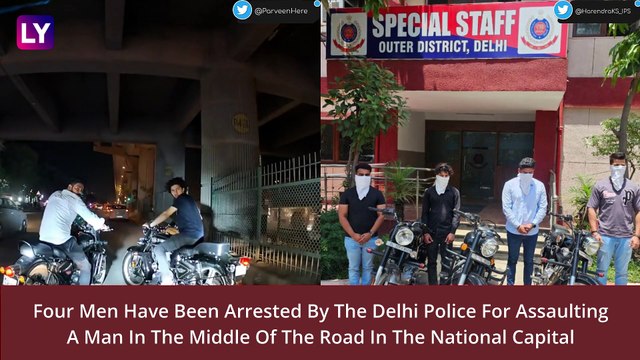 Delhi Shocker: Four Bike-Borne Youths Stop Car In Middle Of Road, Beat Driver; Dashcam Clip Leads To Arrest
