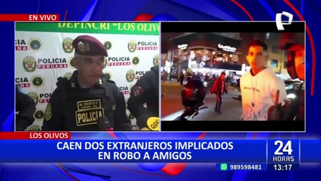 Los Olivos: PNP interviene a extranjeros implicados en robos en el distrito