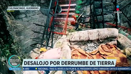 Derrumbe deja a más de 100 personas sin hogar en Chilpancingo