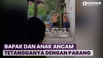 Bapak dan Anak Ancam Tetangganya dengan Parang di Palembang, Ternyata Ini Motifnya