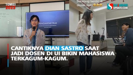 Cantiknya Dian Sastro Saat Jadi Dosen di UI Bikin Mahasiswa Terkagum-kagum.