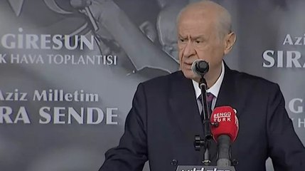 Download Video: MHP Genel Başkanı Devlet Bahçeli, partisinin Giresun mitinginde açıklamalarda bulundu