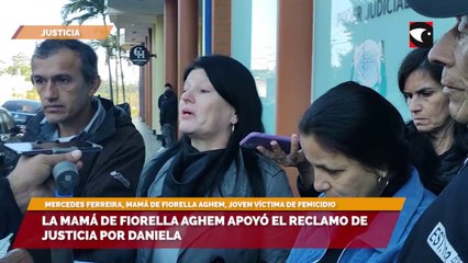 La mamá de Fiorella Aghem apoyó el reclamo de justicia por Daniela