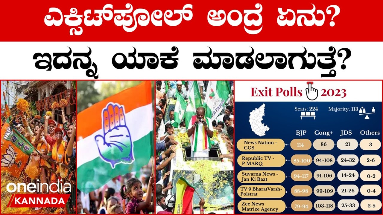 Karnataka Exit Poll 2023: ಚುನಾವಣೋತ್ತರ ಸಮೀಕ್ಷೆ ಪ್ರಕಟ!