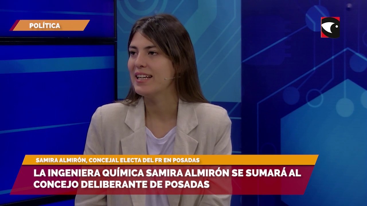 La ingeniera química Samira Almirón se sumará al Concejo Deliberante de Posadas