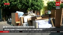 Desalojan convento de Las Conchitas en la alcaldía Miguel Hidalgo
