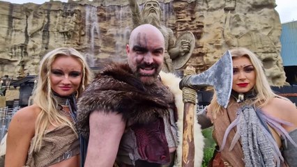 Reporter gets a soaking on one of UK's wettest and darkest rollercoasters