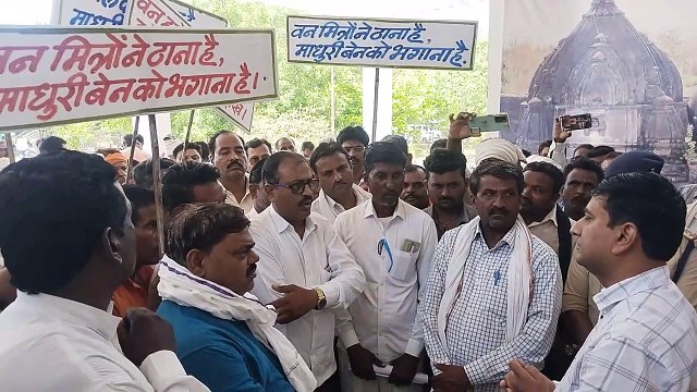 120 forest committees took out a rally and raised slogans in the collectorate