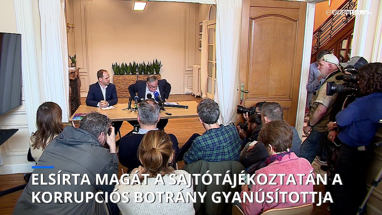 Könnyeivel küszködve beszélt ártatlanságáról a brüsszeli korrupciós ügy gyanúsítottja