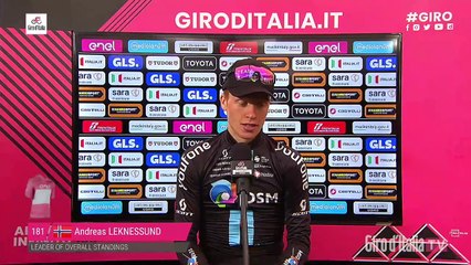 Tour d'Italie 2023 - Andreas Leknessund : "I was caught in a crash with 7km to go and I was close to another crash. I had a team-mate to help me get back on"