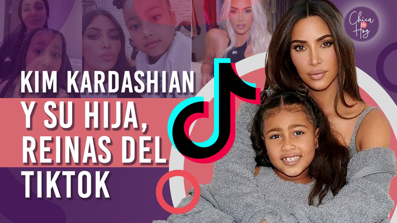 ¿Ya viste los TikToks de Kim Kardashian y la pequeña North?