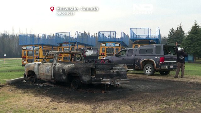WATCH: Aftermath of wildfire devastation in Western Canada
