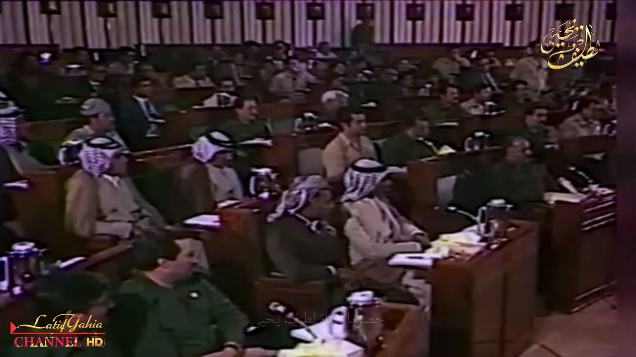 صدام حسين الرئيس العراقي السابق في بداية الثمانينات من القرن الماضي