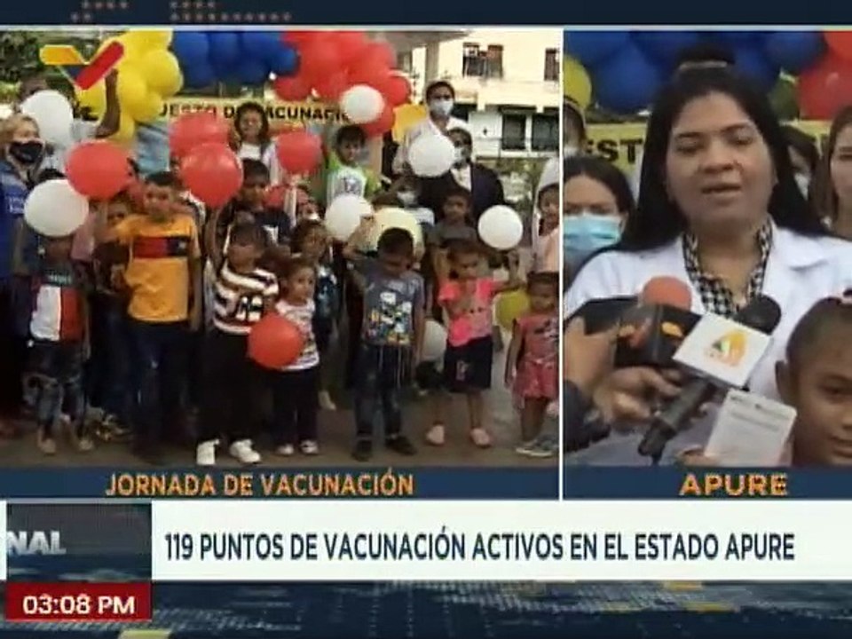 Despliegan 119 puntos de vacunación en el estado Apure