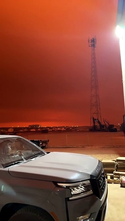 Alberta Fires Turn Sky Red