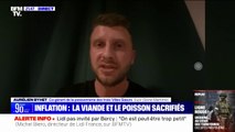 Face à l'inflation, Aurélien Byhet, co-gérant d'une poissonnerie, propose des paniers de plus de 