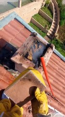Enlever une ruche d'une cheminée