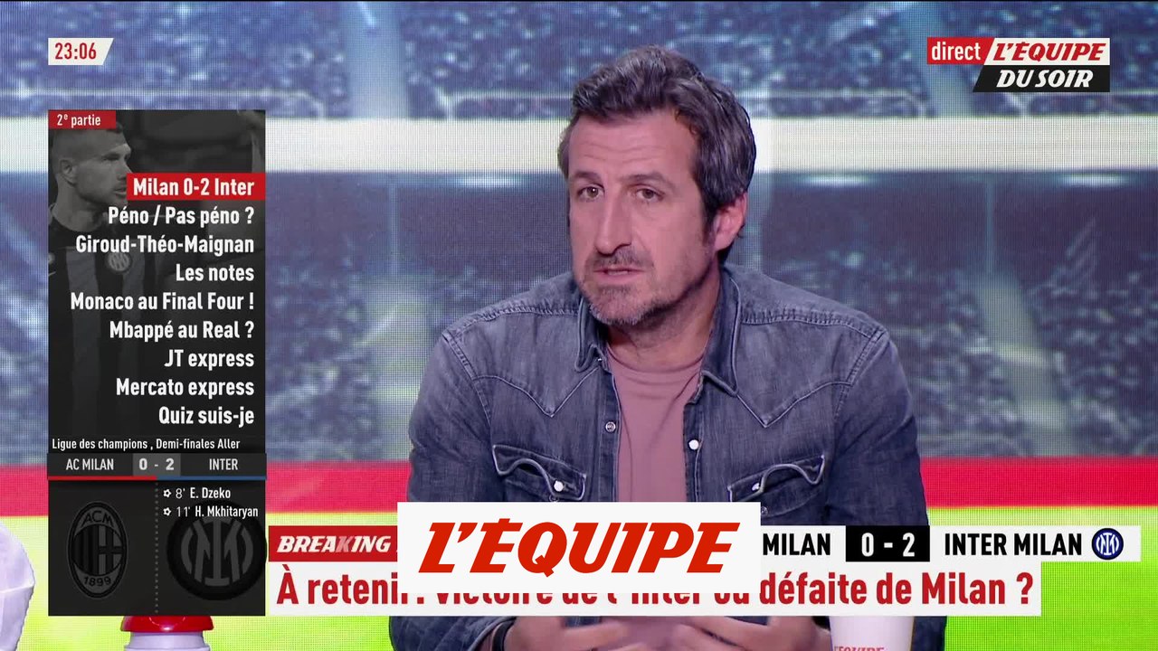 L'Inter Milan prend deux buts d'avance contre l'AC Milan en demi-finale aller - Foot - C1