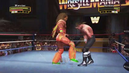 Download Video: Ultimate Warrior Versus Hunter Hearst Helmsley (WWE Legends Of WrestleMania)