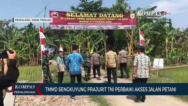 Perbaikan Jalan di Desa Widodaren oleh TMMD Sengkuyung Tahap Satu Kodim 0711 Pemalang