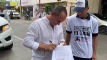 recolecta de firmas en Valledupar