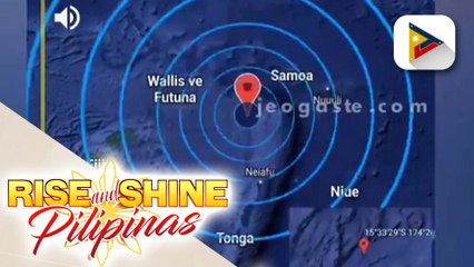 Tonga Islands, niyanig ng magnitude 7.6 na lindol