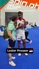 Tagalog Papi!  It's PBA import Lester Prosper in his playing suit #SEAGames32