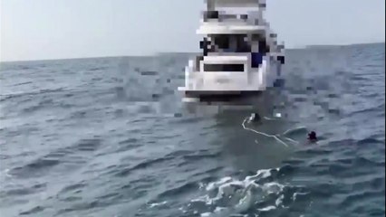 강원도 강릉 앞바다서 러시아인 4명 탄 요트 구조 / YTN