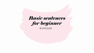 Learn English with Me: Understanding Sentences