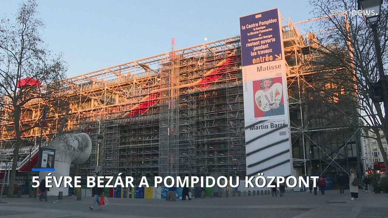 Öt évre bezár a Pompidou Központ
