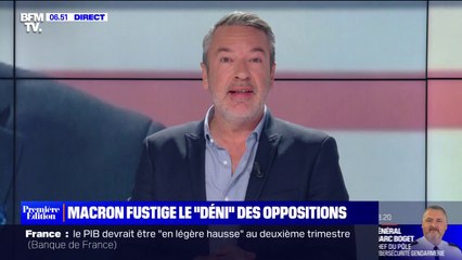 ÉDITO - "Comme Emmanuel Macron ne peut compter sur beaucoup de voix fortes autour de lui pour le défendre, c'est lui qui s'y colle"