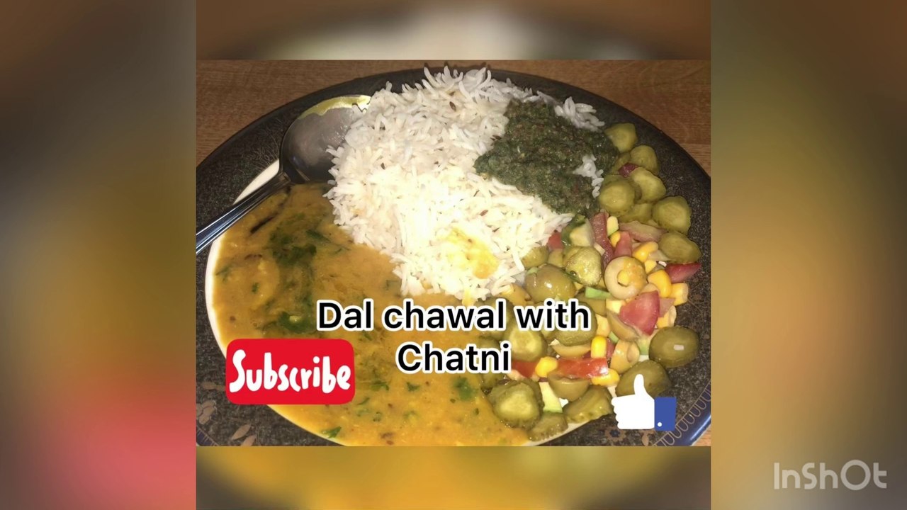 Dal Chawal with chatni | simple daal  Chawal chatni by mehak gul