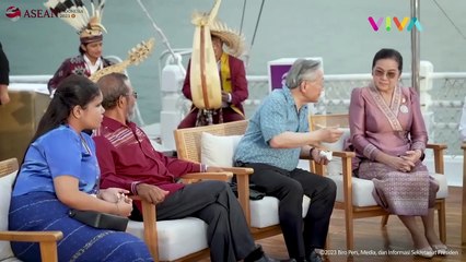 Ekspresi Para Pemimpin ASEAN Liat Senja di Atas Kapal Pinisi
