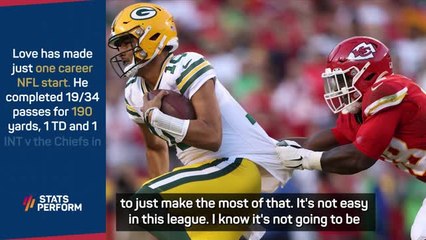 "It's not going to be easy" - Love prepares to be Packers starter