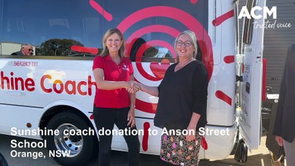 Sunshine Coach donated to Anson Street School