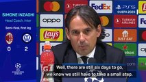 Inter 'a small step' from final - Inzaghi