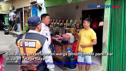 Peringatkan Warga Sunter Jaya Tidak Parkir Liar, Dishub : Kalau Membandel Kami Siap Derek