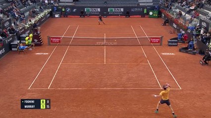 Rome - Fognini remporte le duel des vétérans face à Murray