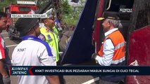 KNKT Investigasi Bus Peziarah Masuk Sungai di Guci Tegal