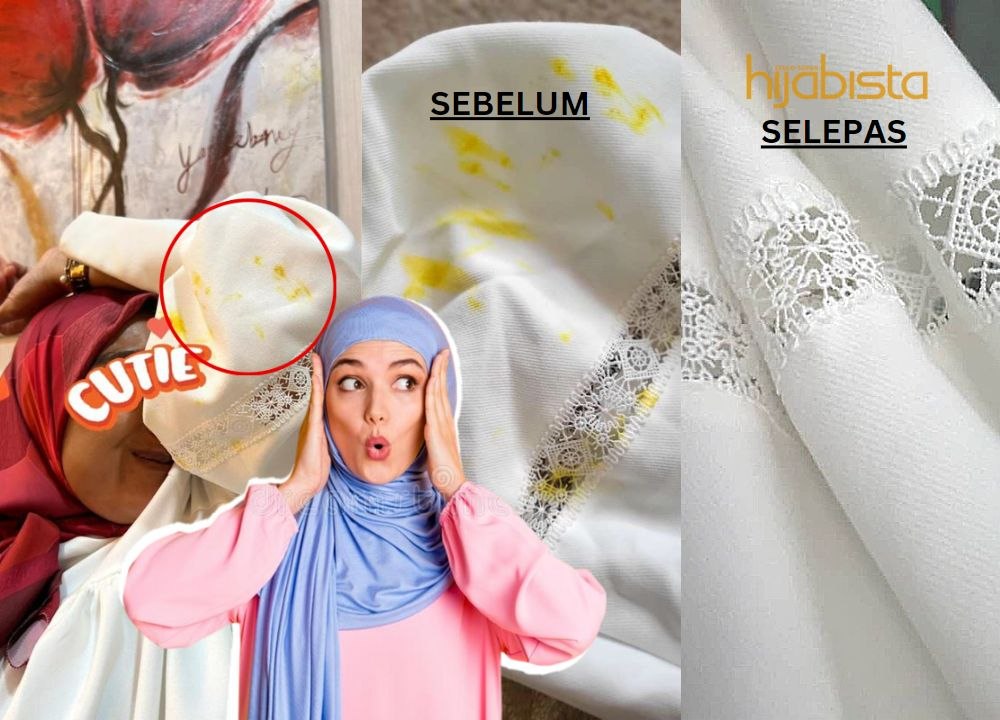 Cara Hilangkan Minyak Rendang Pada Baju Putih!