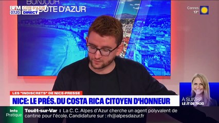 Le président du Costa Rica fait "citoyen d'honneur de Nice", la décoration qui fait tâche