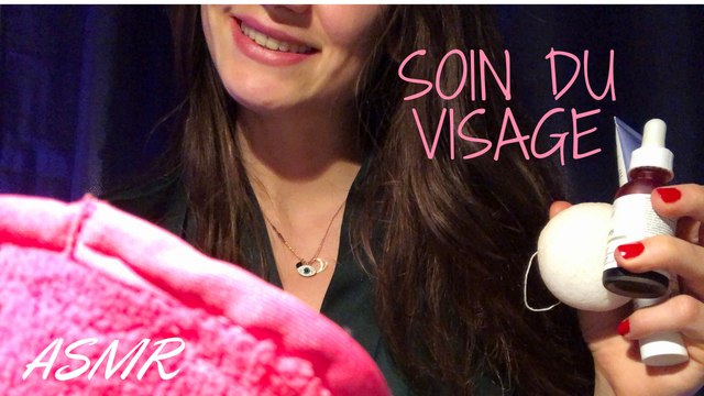 ASMR français ☽ Soin du visage ‍♀️ RELAXANT - attention personnelle (layered sounds)