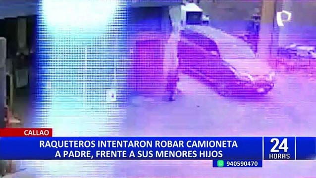Callao: encañonan a padre delante de sus menores hijos para intentar robar su camioneta
