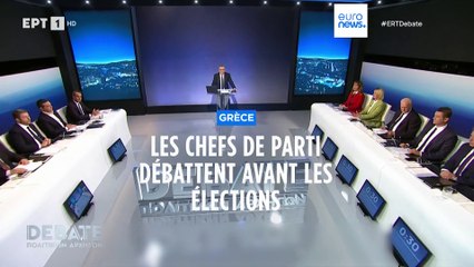 Les chefs de partis grecs débattent à l'approche des élections