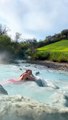 Voici la Cascate del Mulino en Toscane